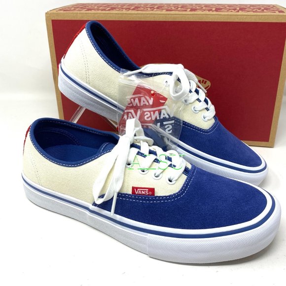 Vans Other - VANS Authentic Pro Low Top Stv Navy Canvas Casual Sneakers Mens Size VN0A34790QF